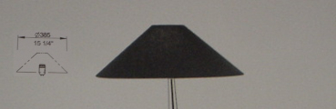 Neuhaus Design Schirm Kegelform flach D385mm Chintz-Schwarz